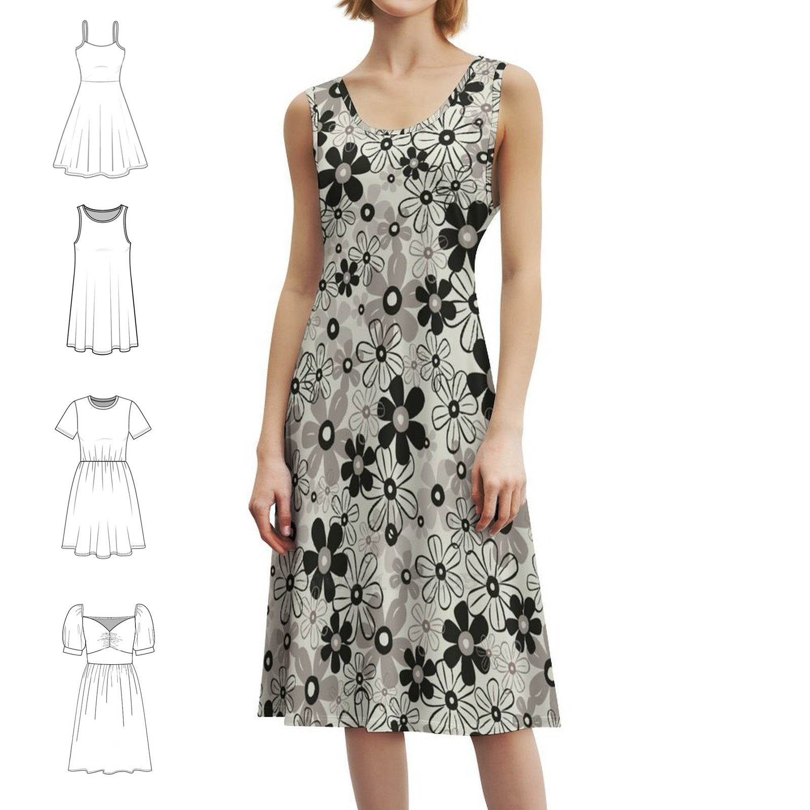 Smocked Dress Women - Spring In A Sock Floral Smock