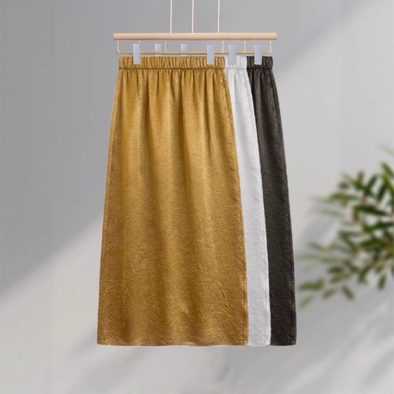 A-Line Skirt Midi - Comfortable Versatile Midi Skirt Draped Long