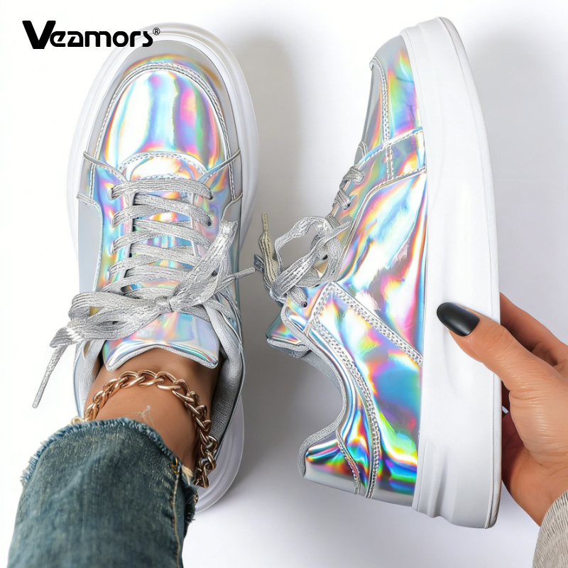Sneakers Fashion Women - Fashion Sequin Shoes Women Casual Walking