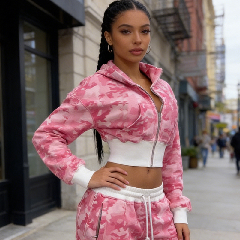 Women'S Fashion Quarter Zip - American Autumn Winter High Street Fashion