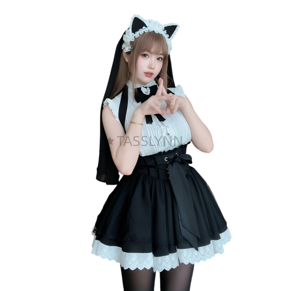 Cat Ear Nun Maid Dress Women's - огляд і ціна Women'S Fashion Kilt