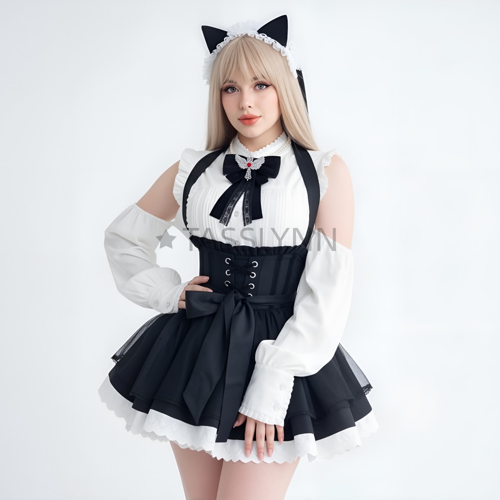 Cat Ear Nun Maid Dress Women's - огляд і ціна Women'S Fashion Kilt