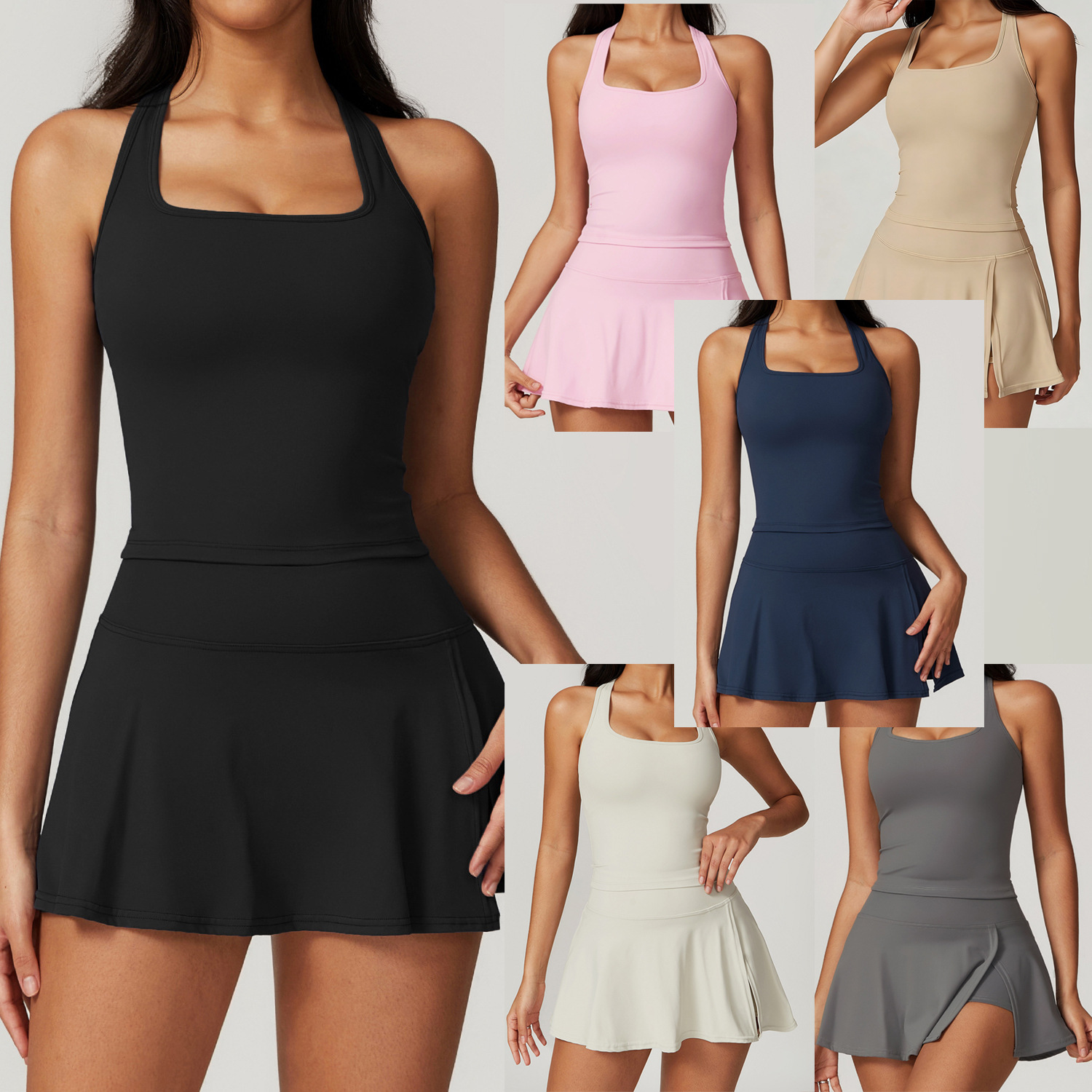 2 Piece Tennis Dresses for Wom - огляд і ціна V Neck Cami Top