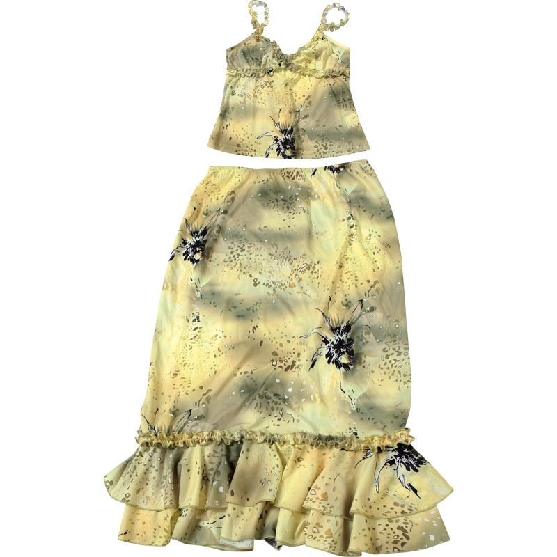 Women's Dress 2 Piece Floral P - огляд і ціна V Neck Cami Top