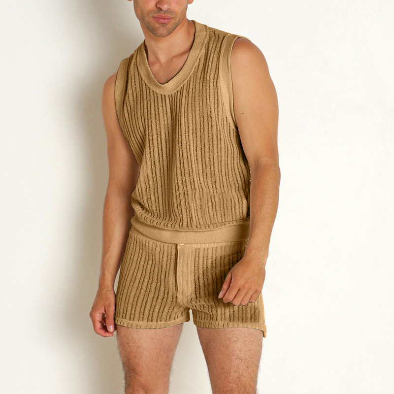 2026 Summer Men's 2Pcs Casual  - огляд і ціна V Neck Cami Top
