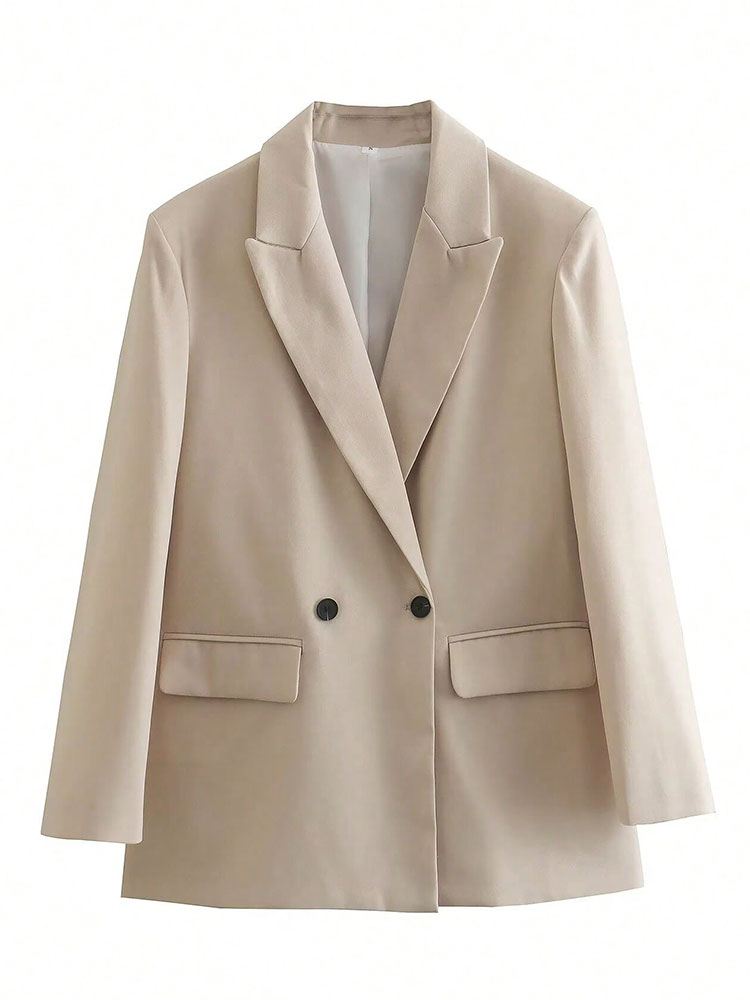 Womens Oversized Beige Blazer  - огляд і ціна Blazer Women Oversized