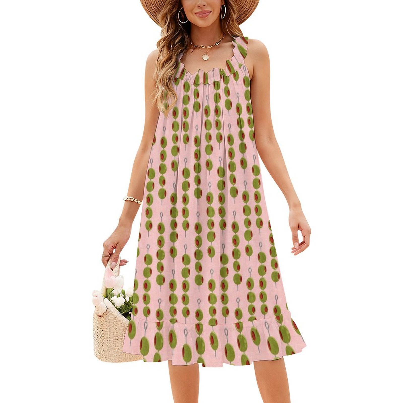Cocktail Olives-Olives On A St - огляд і ціна Smocked Dress Women