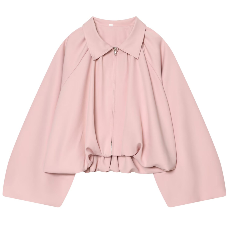 HXAO Women's Loose Pink Croppe - огляд і ціна Women'S Fashion Quarter Zip