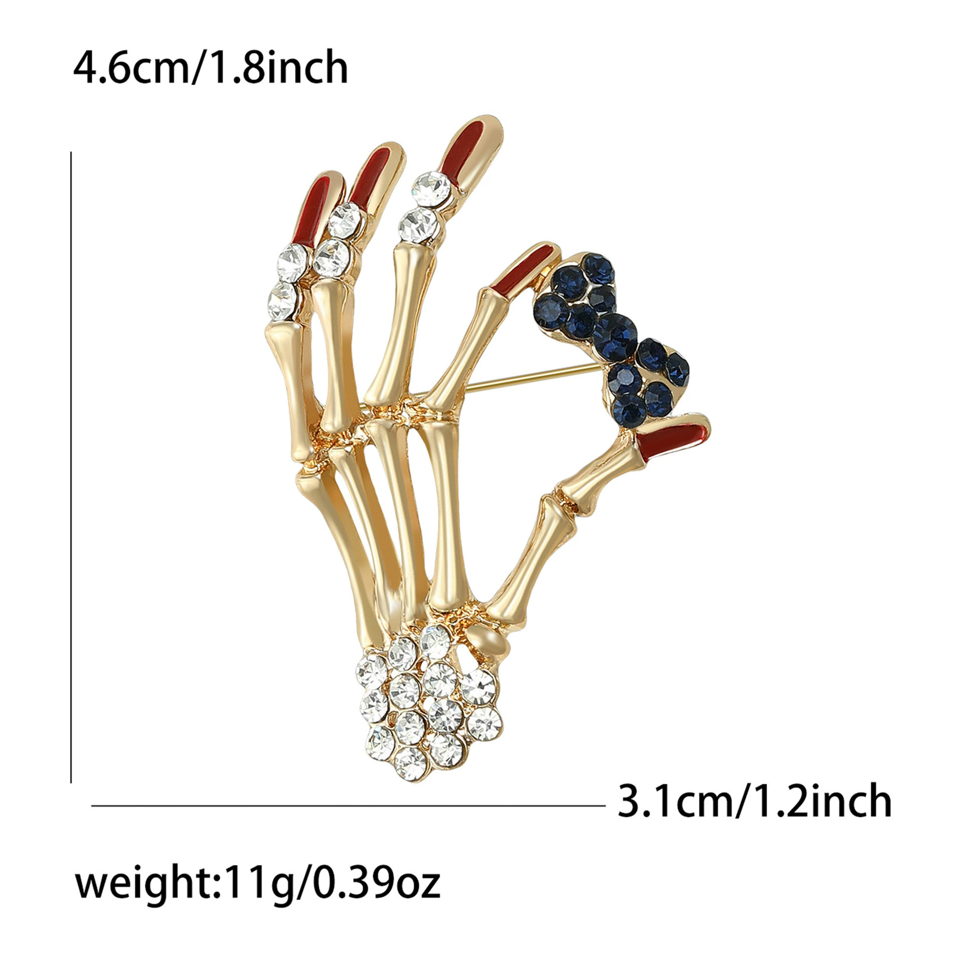 XIALUOKE Hand Pose Heart Brooc - огляд і ціна Women Fashion Pose