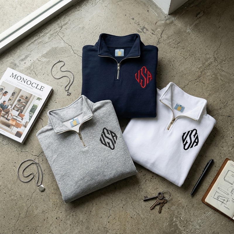 Quarter Zip Sweatshirt Y2K Nav - огляд і ціна Women'S Fashion Quarter Zip
