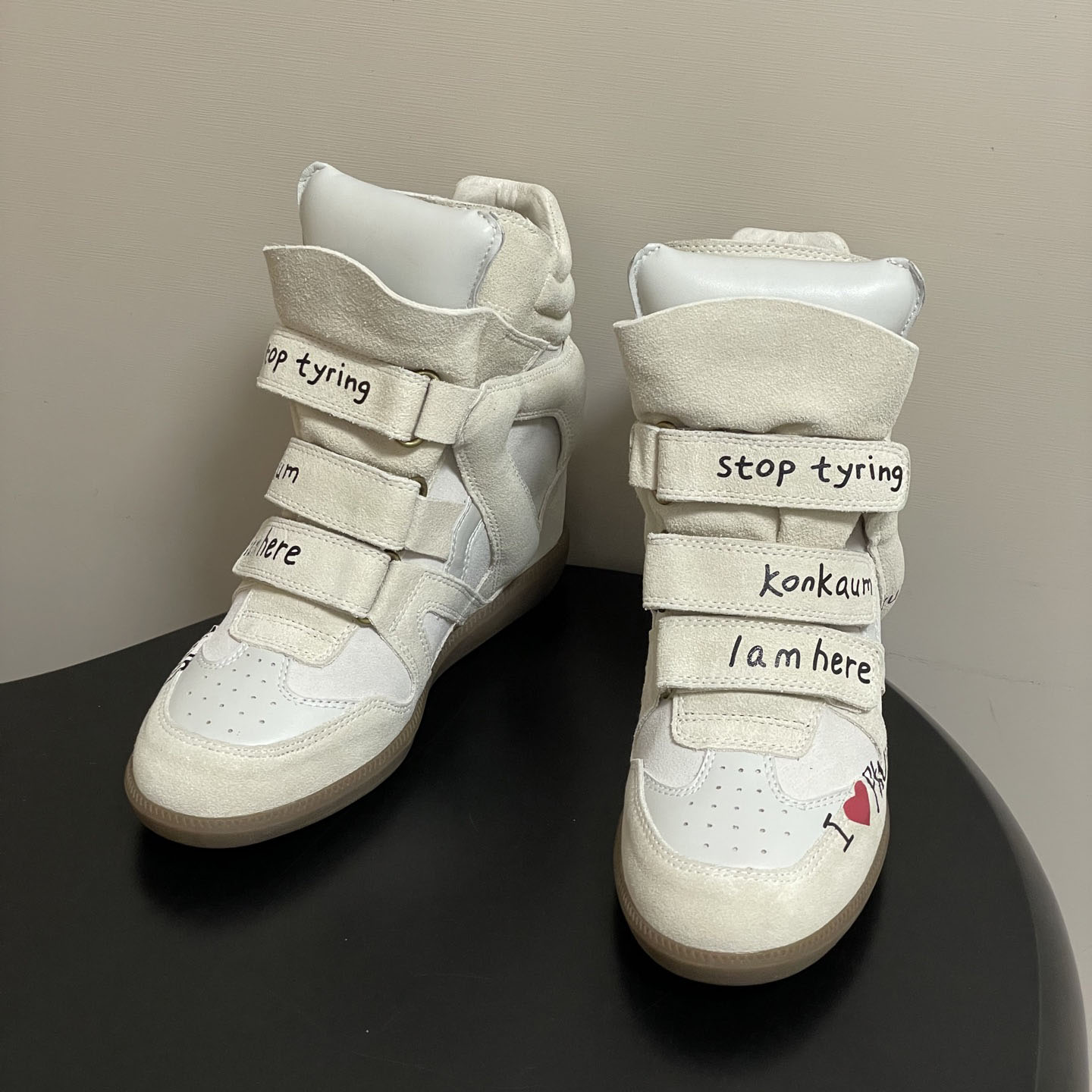 Women's Suede Leather Wedge Sn - огляд і ціна Sneakers Fashion Women