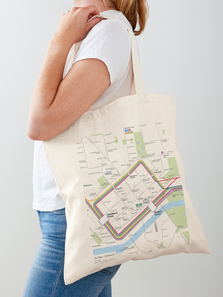 Melbourne City Rail Map Square - огляд і ціна Women'S Fashion Melbourne