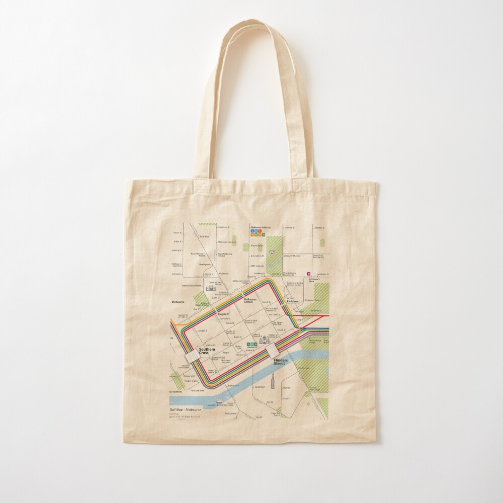 Melbourne City Rail Map Square - огляд і ціна Women'S Fashion Melbourne
