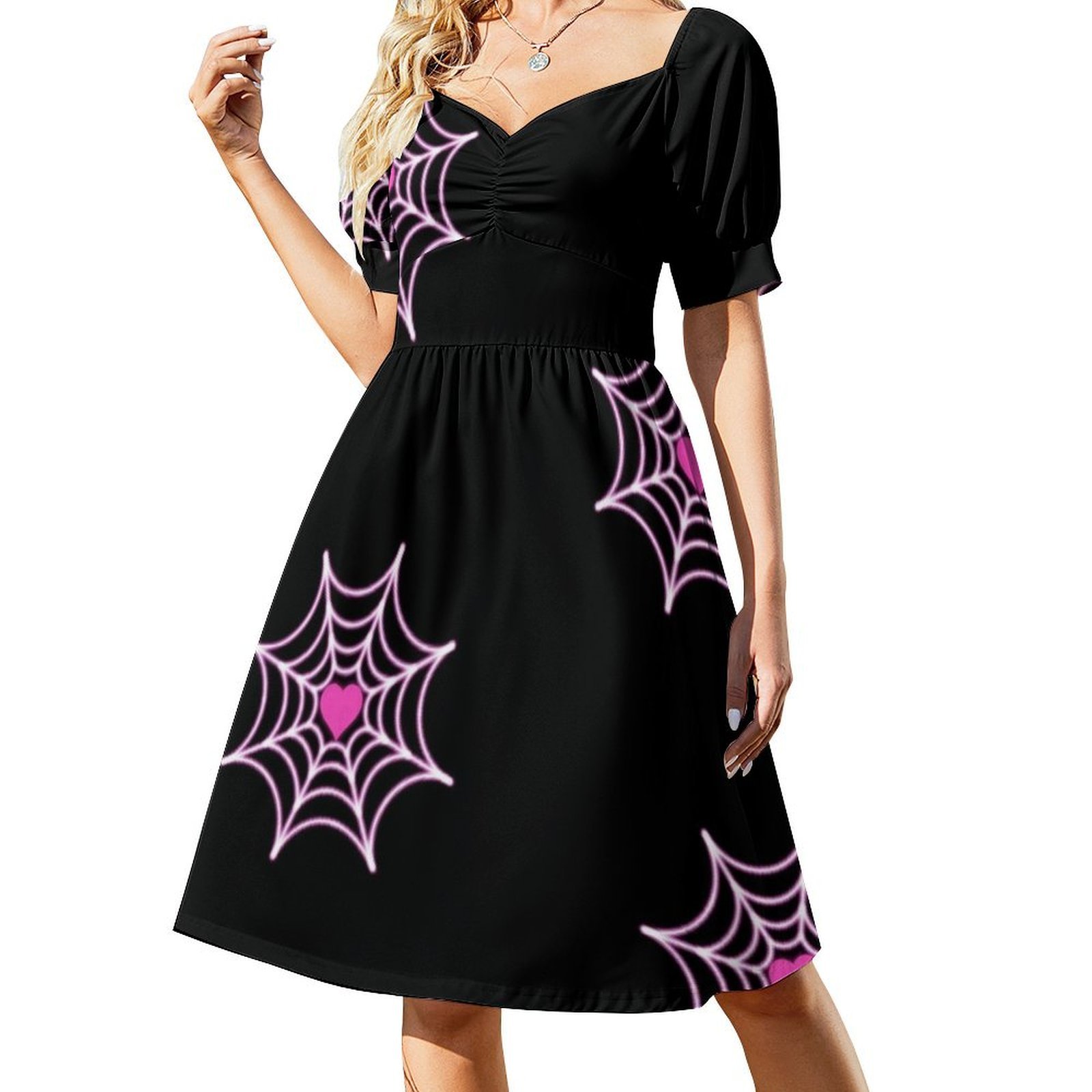 Spidey Pink Web Spider Ghost W - огляд і ціна Smocked Dress Women