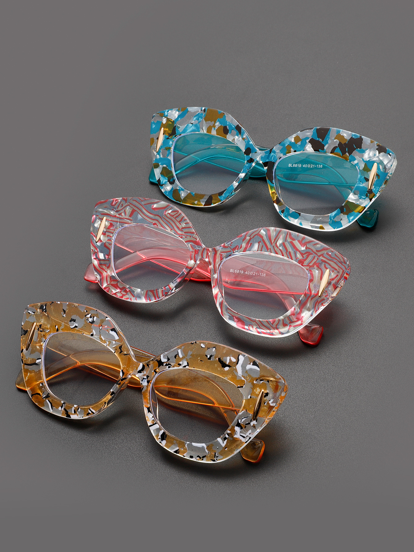 Large Frame Cat-Eye Floral Gla - огляд і ціна Women'S Fashion Glasses Non Prescription