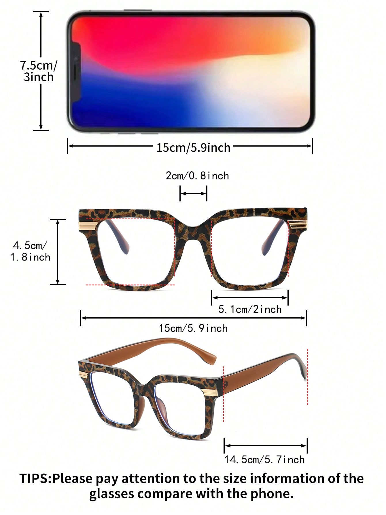 Women's Leopard Print Square P - огляд і ціна Women'S Fashion Glasses Non Prescription