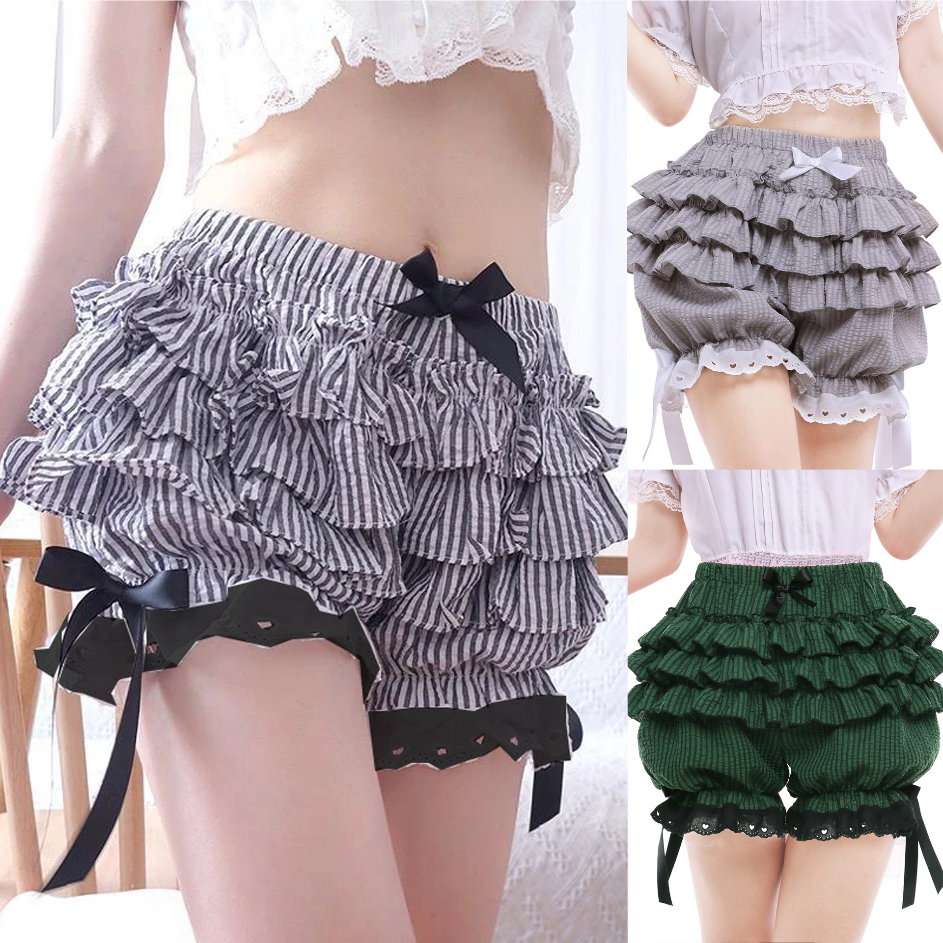 Lolita pants cute strap bow-kn - огляд і ціна Women'S Fashion Kilt