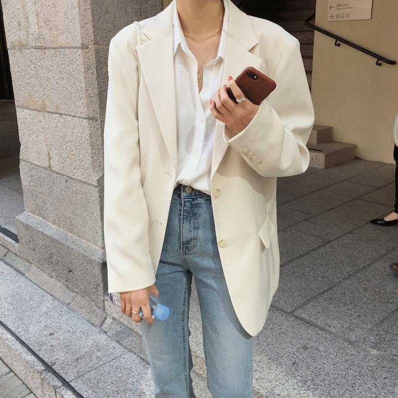 REALEFT Spring Autumn White Wo - огляд і ціна Blazer Women Oversized
