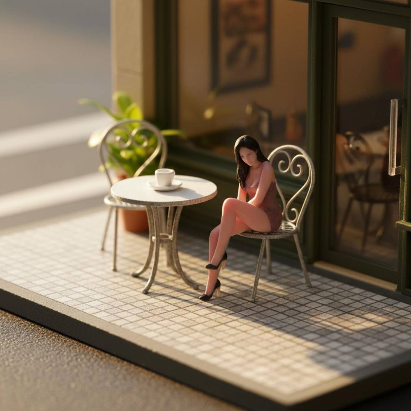 Seated Woman Figurine Posed Mi - огляд і ціна Women Fashion Pose