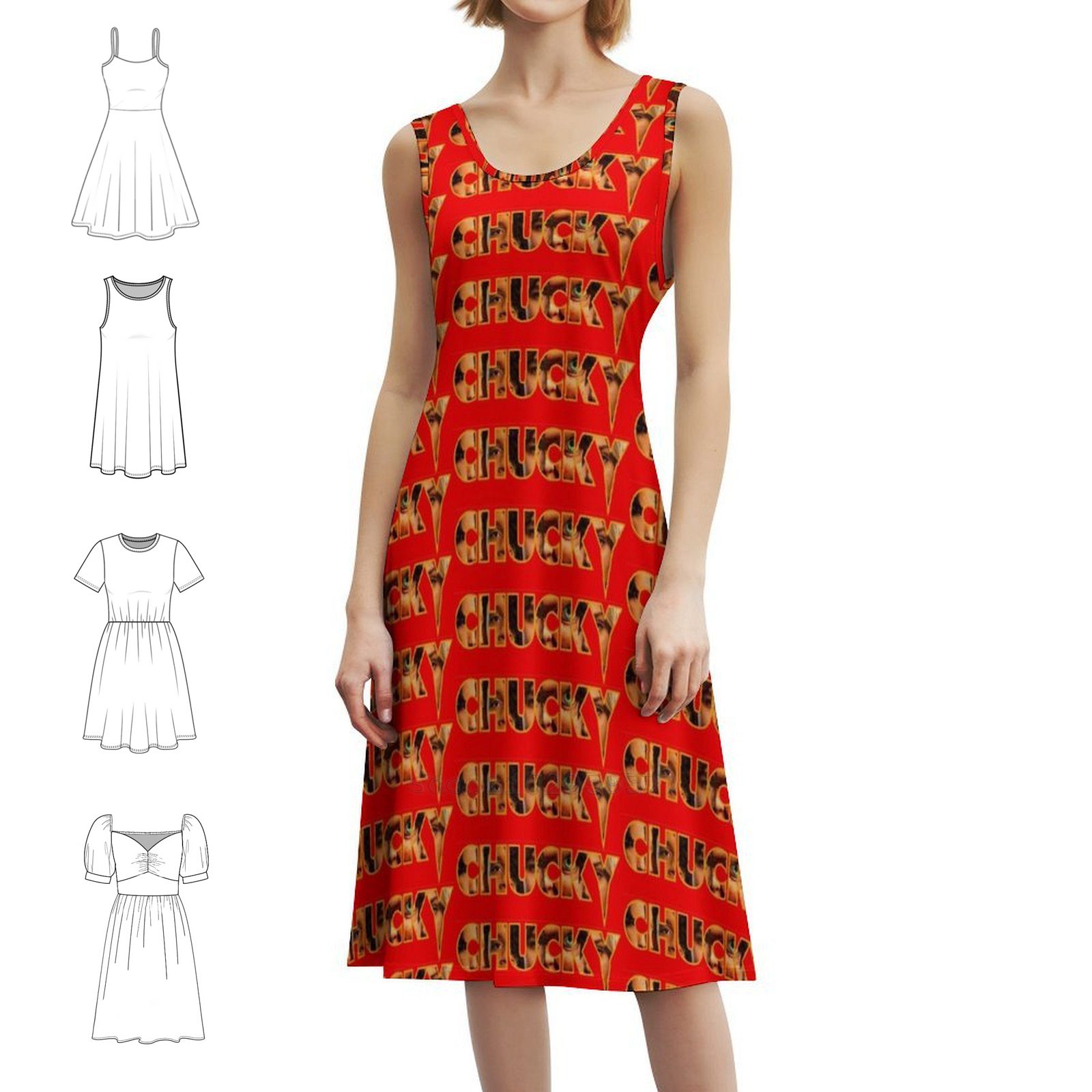 Chucky 2021 Title Block Floral - огляд і ціна Smocked Dress Women