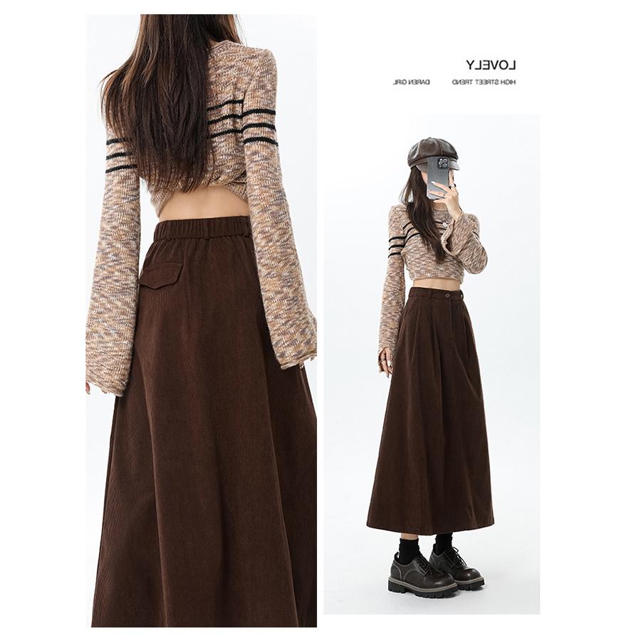 plus Size 300 Pou Korean Sle C - огляд і ціна A-Line Skirt Midi