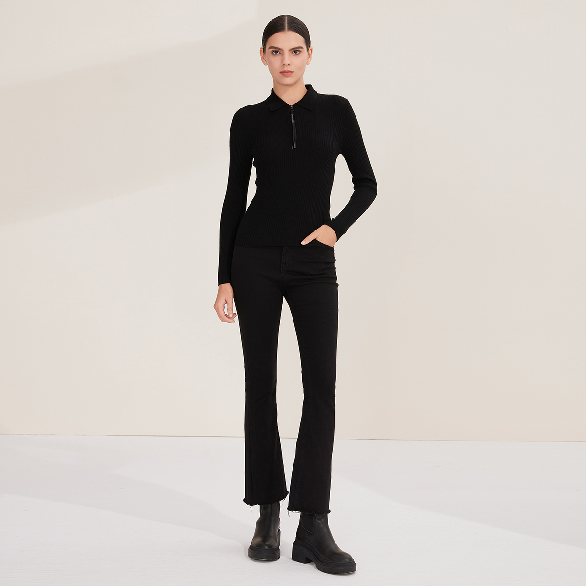Pop BY4521226 Women's 100% Woo - огляд і ціна Women'S Fashion Quarter Zip