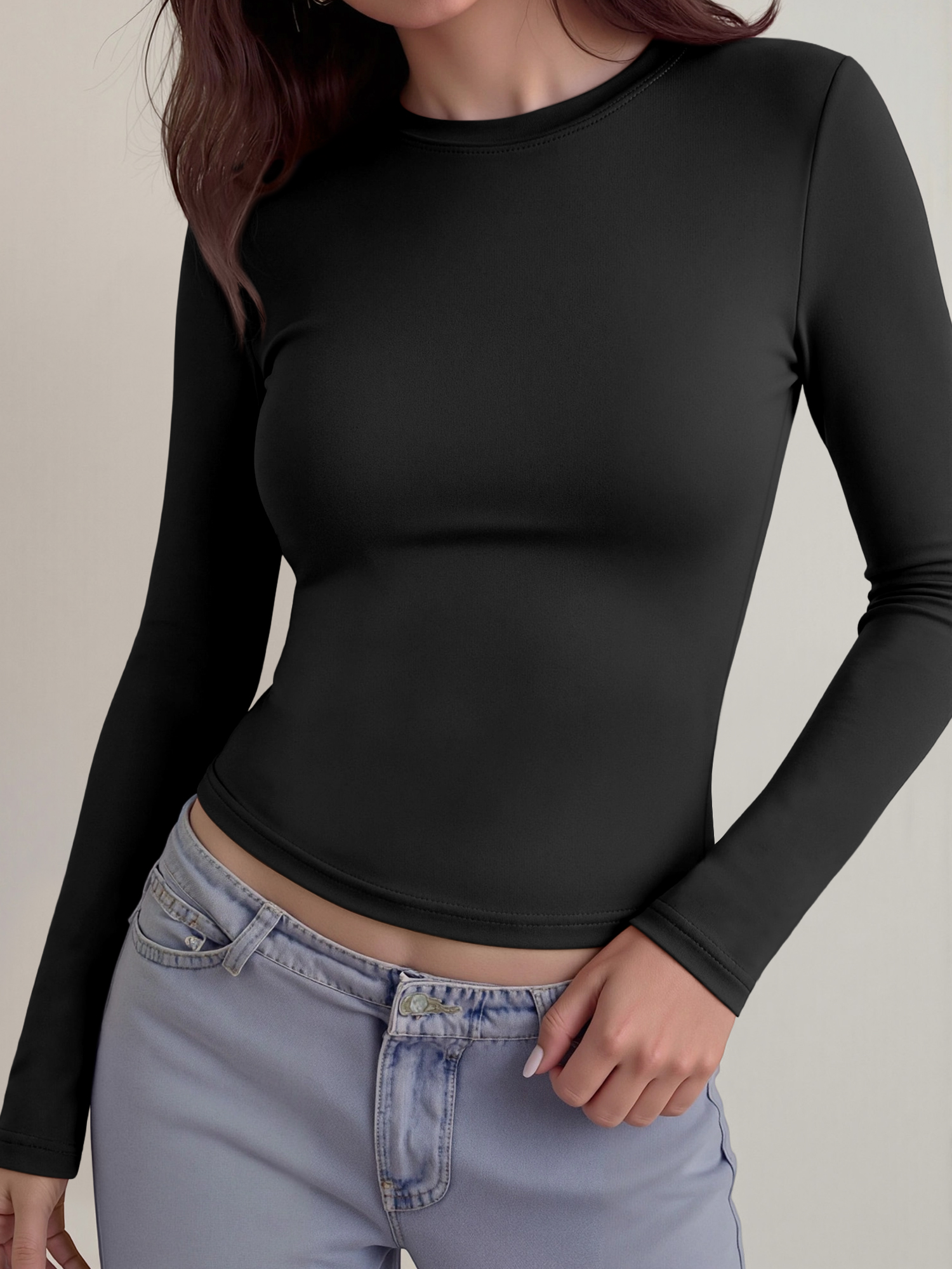 Fashion Casual Long Sleeve Tee - огляд і ціна Women Top Fashion