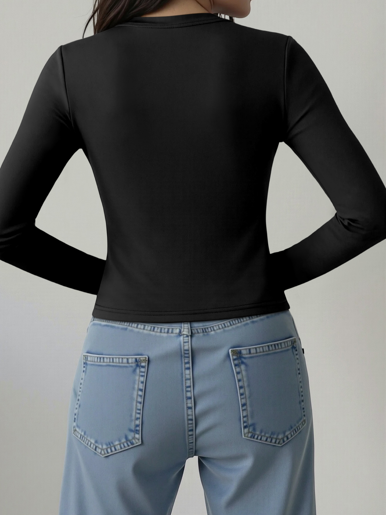 Fashion Casual Long Sleeve Tee - огляд і ціна Women Top Fashion