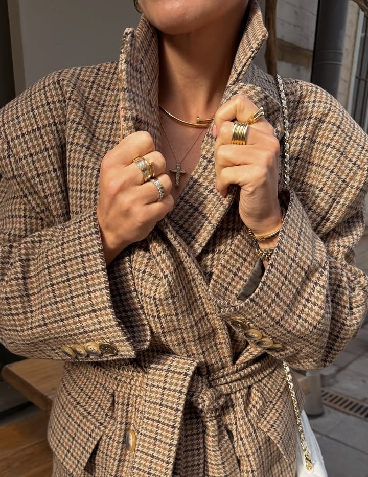 High Notched Lapel Plaid Blaze - огляд і ціна Blazer Women Oversized