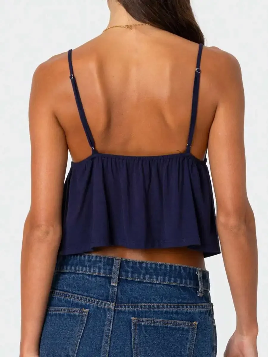 Womens Flowy Babydoll Cami Top - огляд і ціна V Neck Cami Top