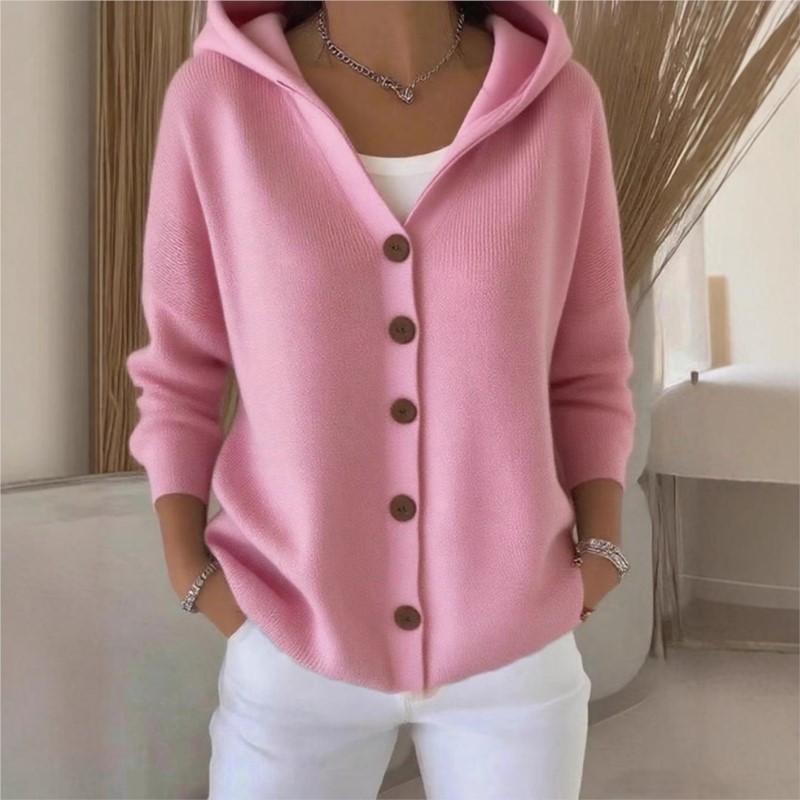 Simple Fashion Knitted Hooded  - огляд і ціна Women'S Fashion Quarter Zip