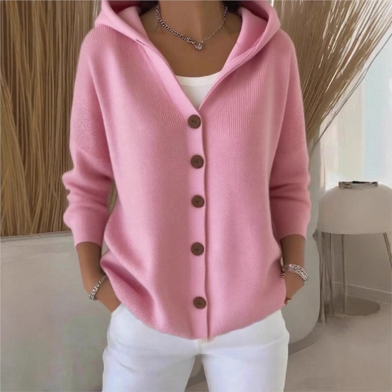 Simple Fashion Knitted Hooded  - огляд і ціна Women'S Fashion Quarter Zip