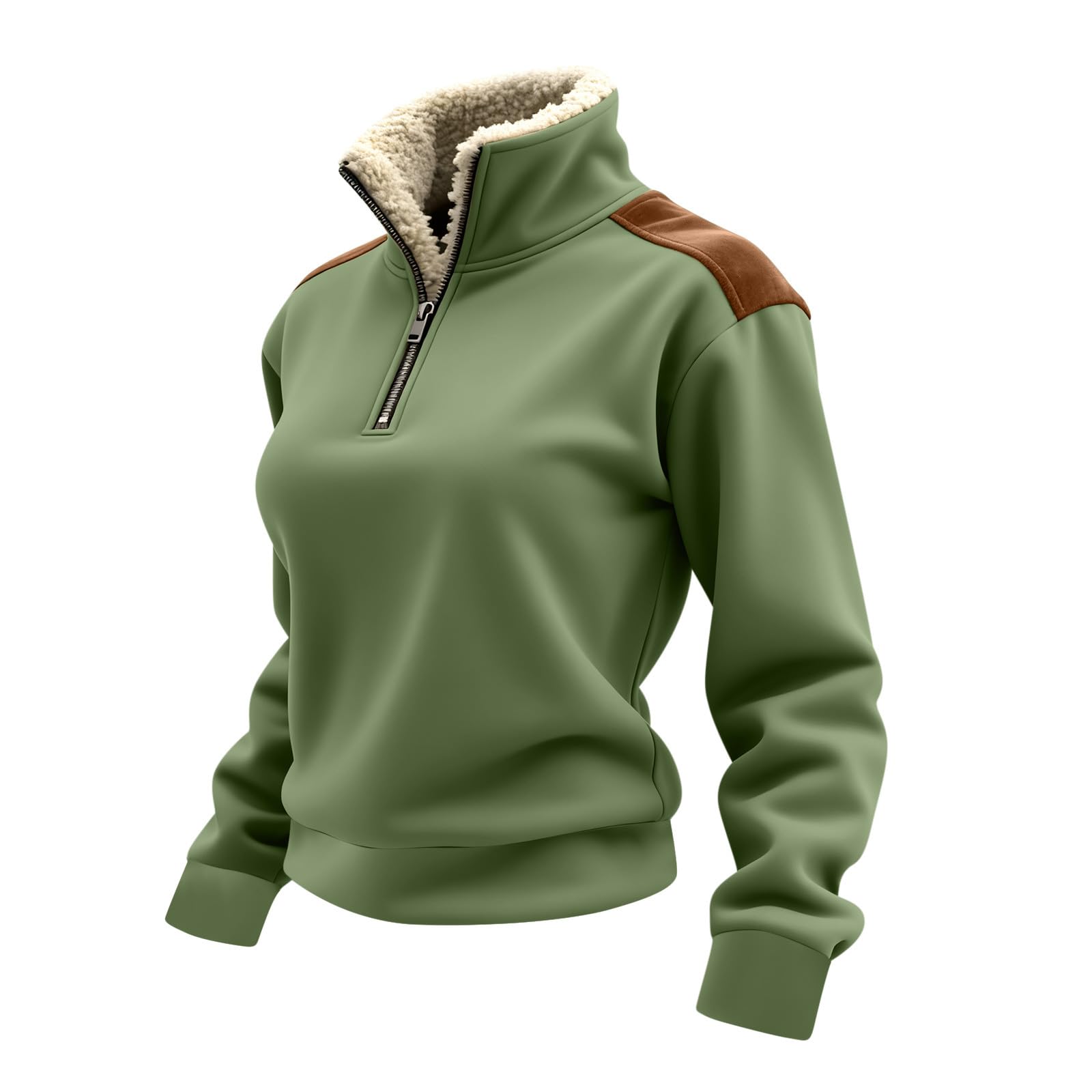 Long Sleeve Tops Women'S Tops  - огляд і ціна Women'S Fashion Quarter Zip