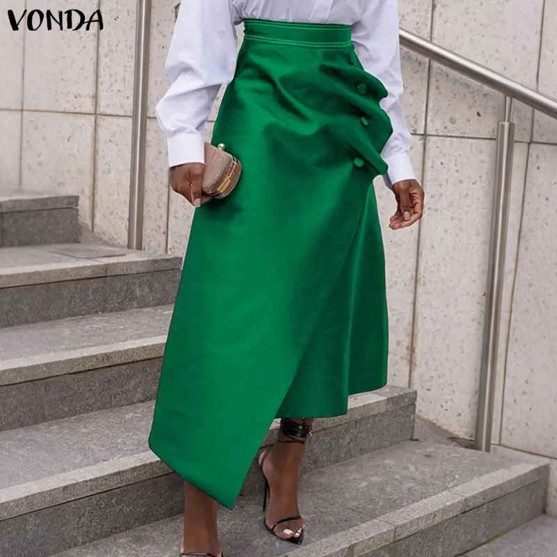 VONDA Plus Size 5XL Elegant Wo - огляд і ціна A-Line Skirt Midi
