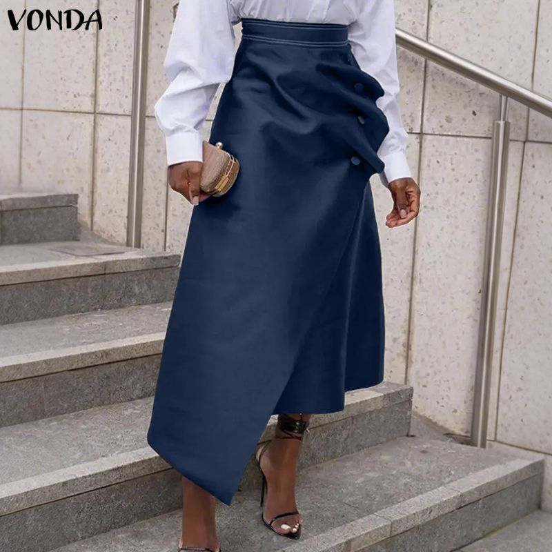 VONDA Plus Size 5XL Elegant Wo - огляд і ціна A-Line Skirt Midi