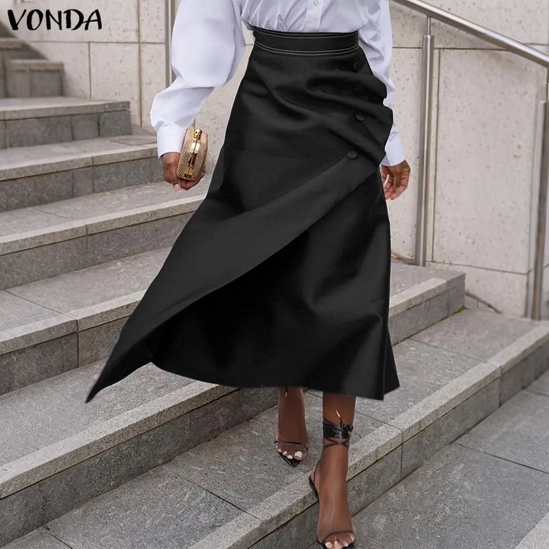 VONDA Plus Size 5XL Elegant Wo - огляд і ціна A-Line Skirt Midi