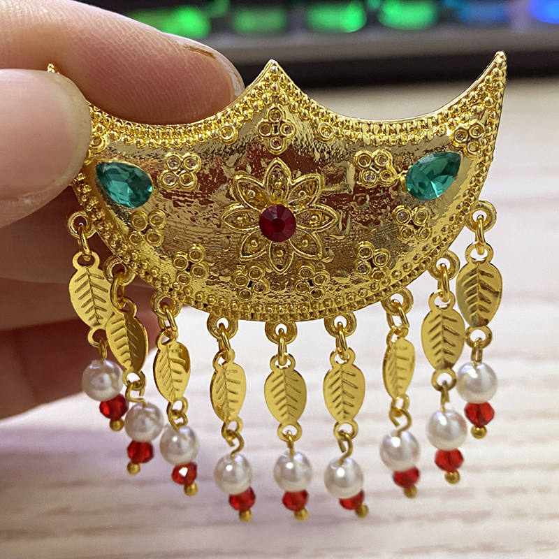 Ethiopian hair clip, emerald,  - огляд і ціна Women Fashion Qatar
