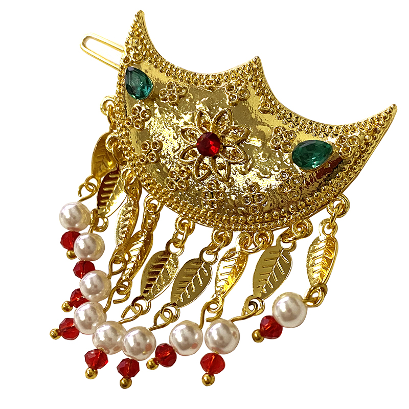 Ethiopian hair clip, emerald,  - огляд і ціна Women Fashion Qatar