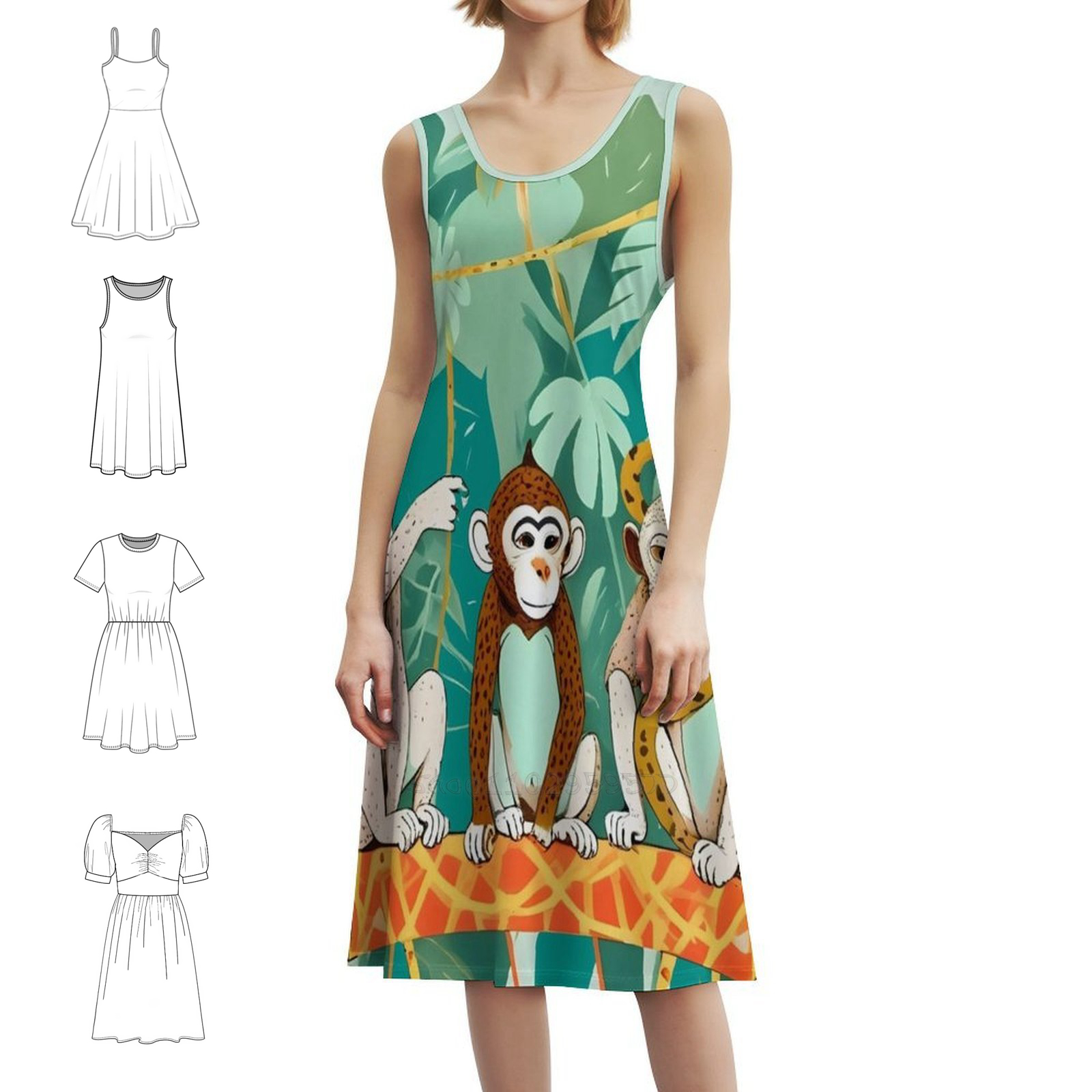 Play Date Monkeys Jungle Playi - огляд і ціна Smocked Dress Women