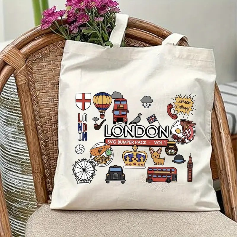 London UK Graphic Canvas Tote  - огляд і ціна Women Fashion Uk