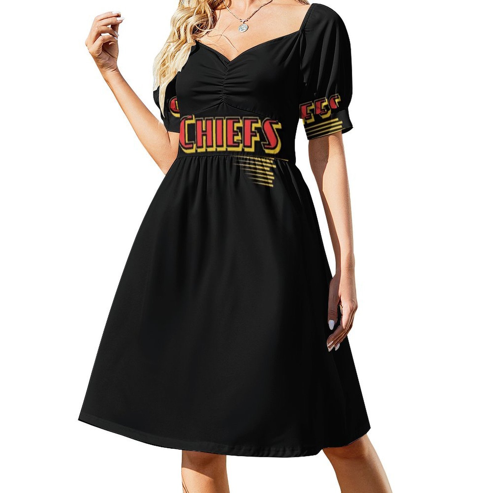 Kc Chiefs Retro Graphic Red Ye - огляд і ціна Smocked Dress Women