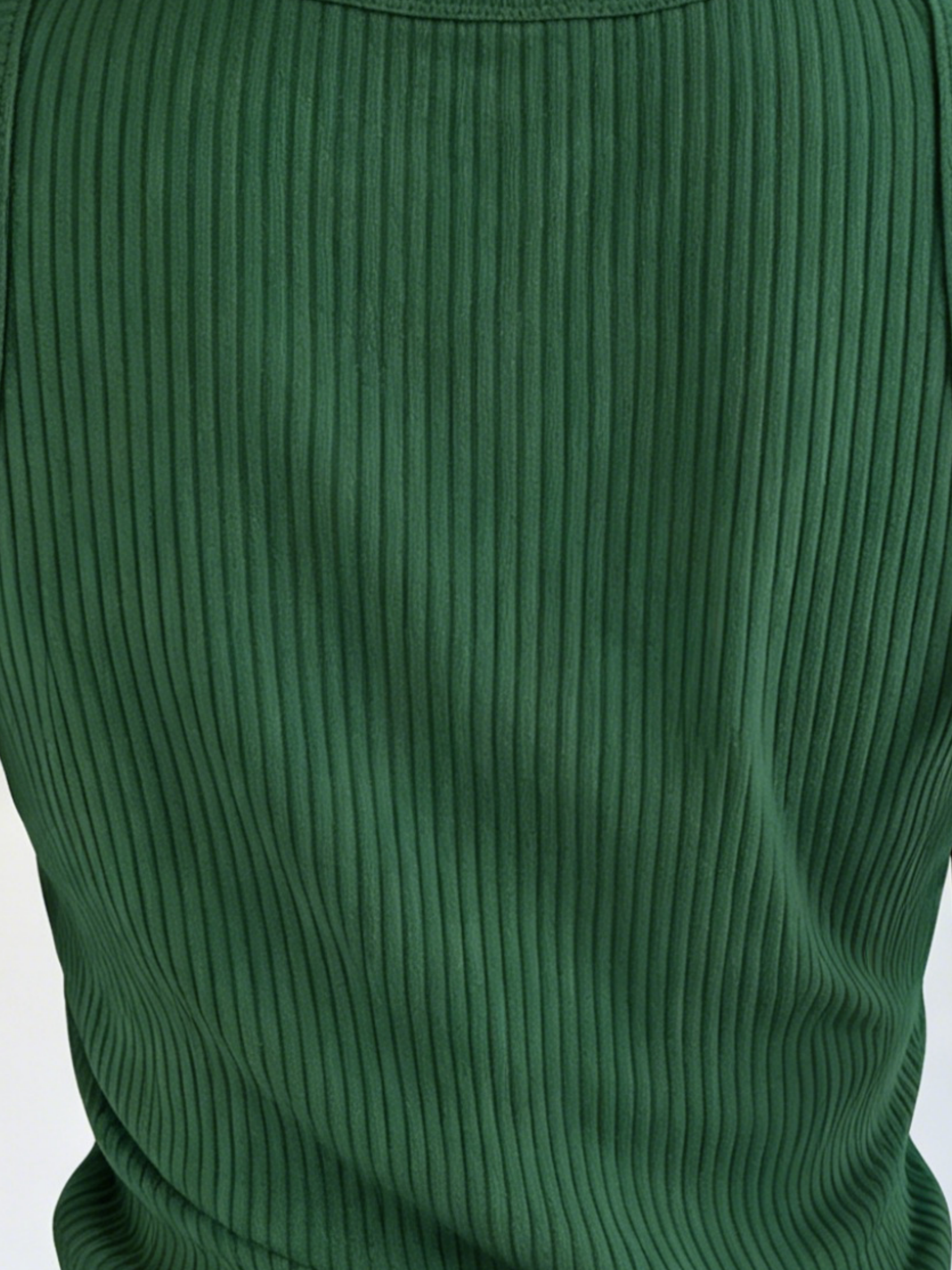 Plus Size Women Green Ribbed K - огляд і ціна V Neck Cami Top