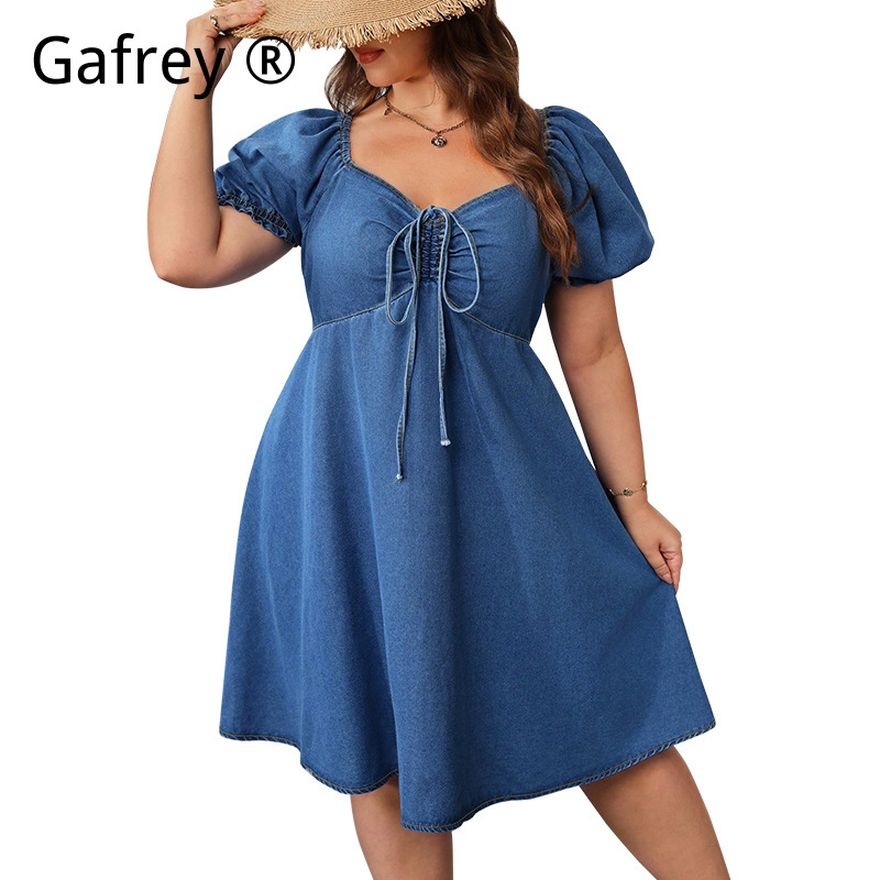Women Summer Elastic Waist Den - огляд і ціна Smocked Dress Women