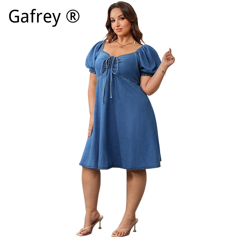 Women Summer Elastic Waist Den - огляд і ціна Smocked Dress Women