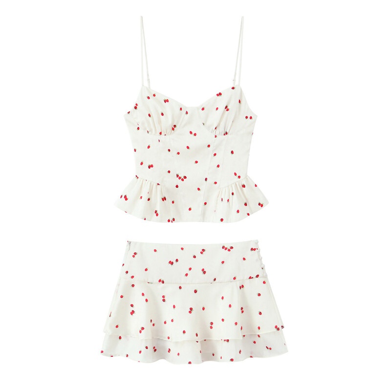 2026Women Summer Outfits Straw - огляд і ціна V Neck Cami Top