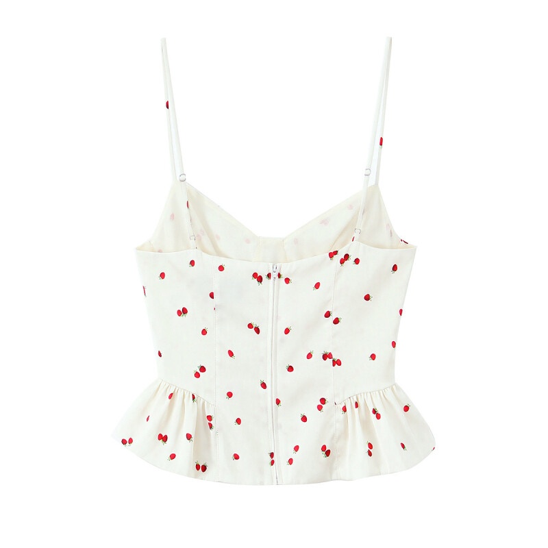 2026Women Summer Outfits Straw - огляд і ціна V Neck Cami Top