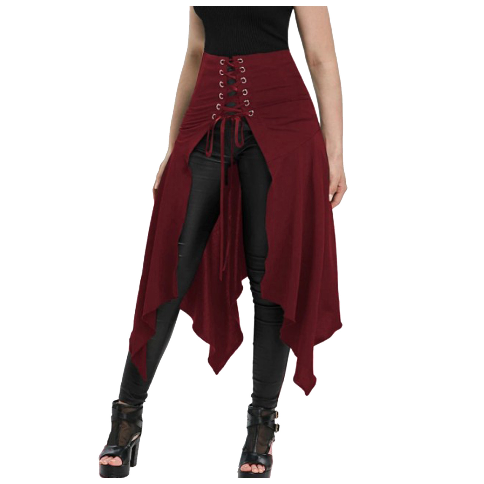 Gothic Skirt Black Medieval Vi - огляд і ціна Women'S Fashion Kilt