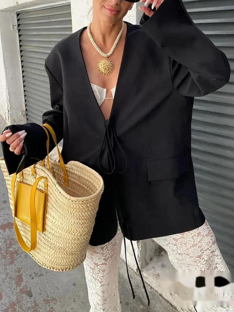 Casual Oversized Black Blazer  - огляд і ціна Blazer Women Oversized