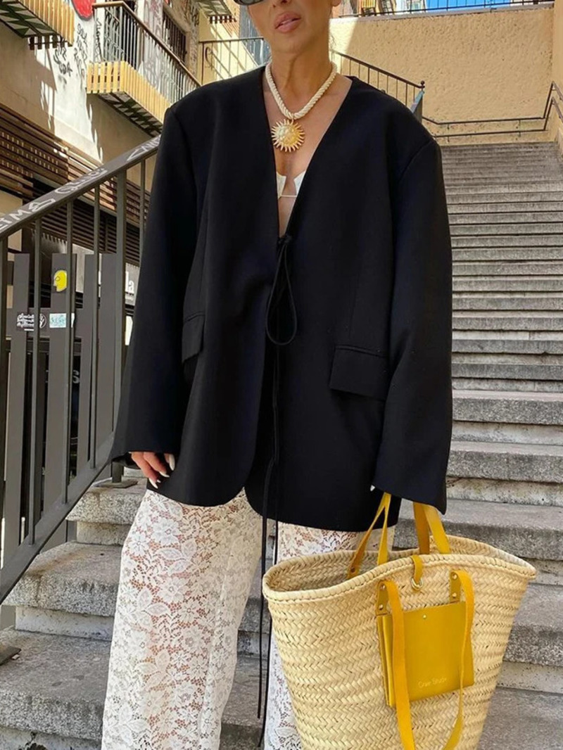 Casual Oversized Black Blazer  - огляд і ціна Blazer Women Oversized